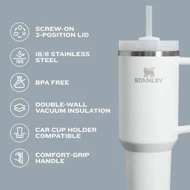 Stanley Quencher H2.0 30oz Insulated Tumbler with Handle & Straw thumbnail 5