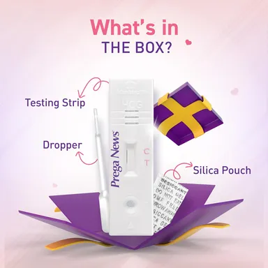Prega News One Step Urine hCG Pregnancy Test Kit – Pack of 5 Rapid Home Pregnancy Detection Strips (99% Accurate, 5-Min Results, India) thumbnail 1