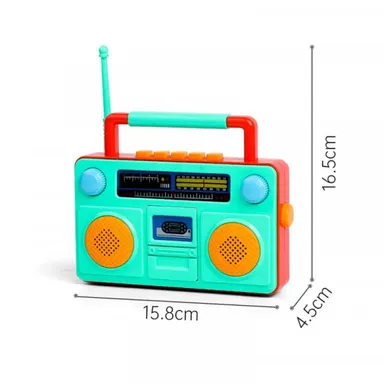 KART Baby Musical Radio Toy Vintage Tape Recorder Style Kids Radio Toy with Light & Sound for Babies Toddlers | Fun Musical Toy for Infants