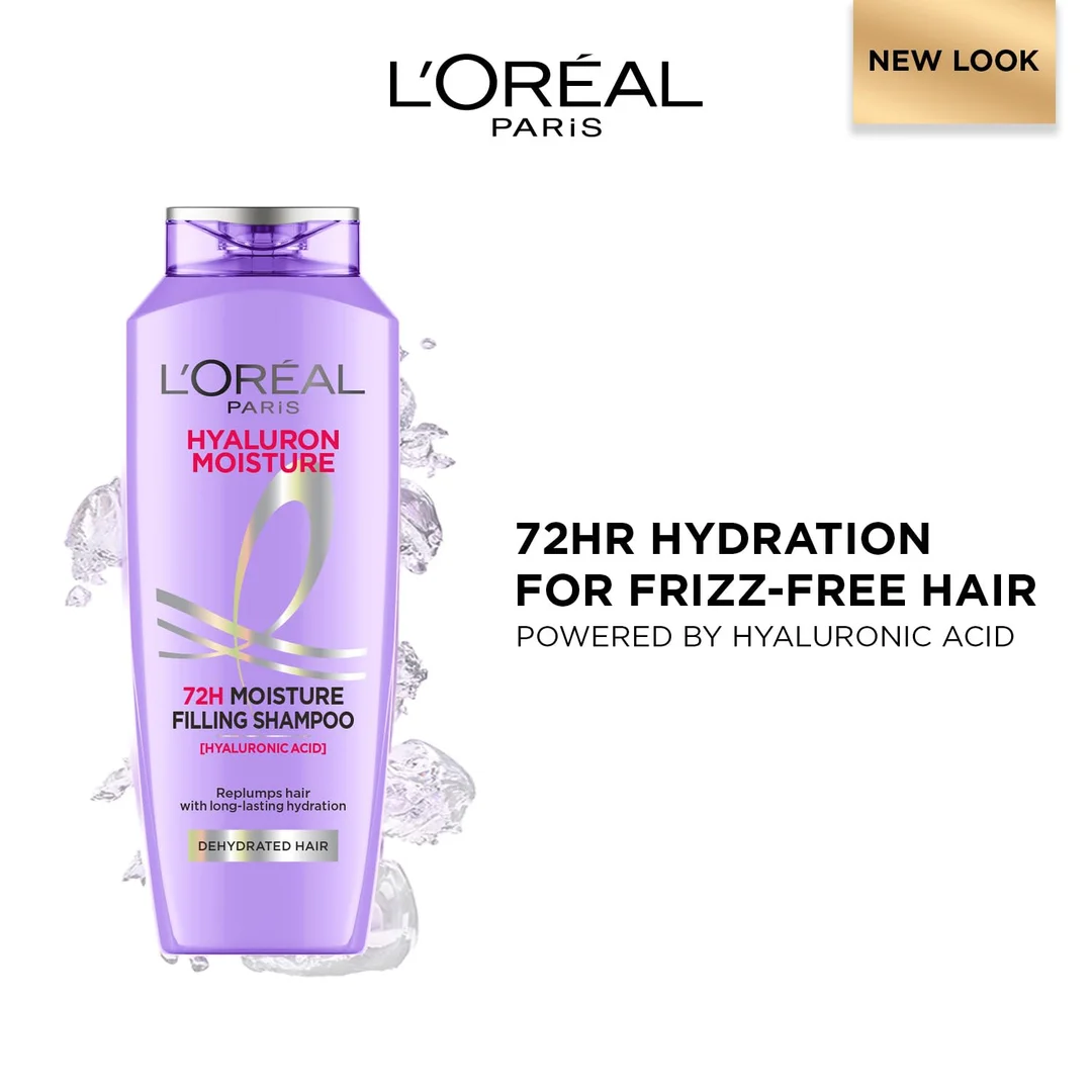 L’Oréal Paris Hyaluron Moisture 72H Hydrating Shampoo | 340 ml image 1