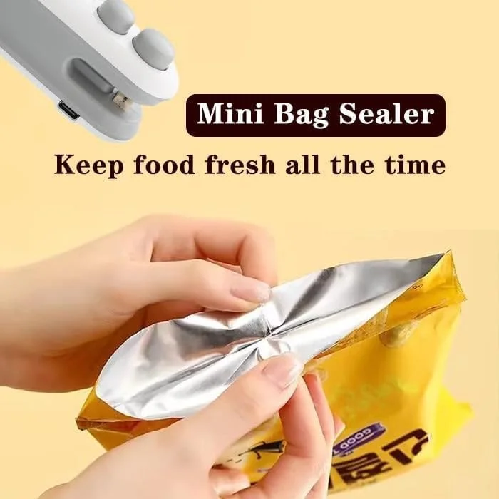 Portable Mini Sealing Machine, Handheld Packet Sealer for Food, Snacks, Chips, Fresh Storage, Plastic Bags Sealing Machine. image 3