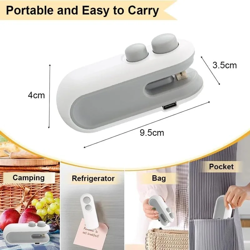 Portable Mini Sealing Machine, Handheld Packet Sealer for Food, Snacks, Chips, Fresh Storage, Plastic Bags Sealing Machine. image 5
