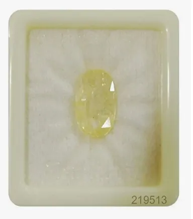 Nexgen Gems Certified Natural Yellow Pukhraj (4.25 Ratti / ~3.87 ct) thumbnail 1