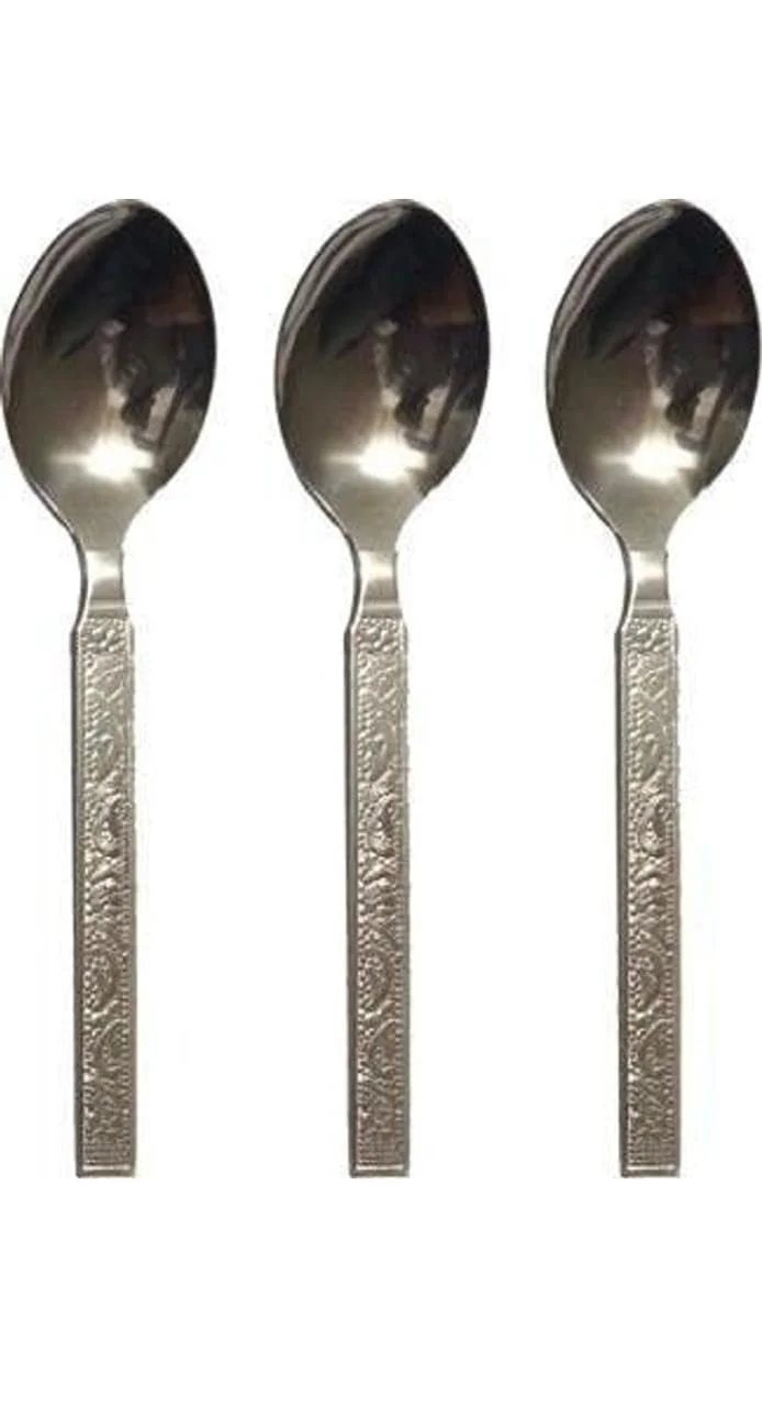 Stainless Steel Dinning| Dinner Spoons| Table Spoon Set of 12| Length 16cm |Medium Spoon image 3