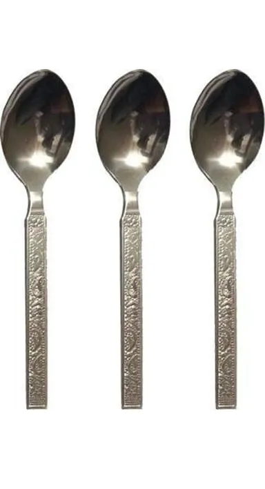 Stainless Steel Dinning| Dinner Spoons| Table Spoon Set of 12| Length 16cm |Medium Spoon thumbnail 2
