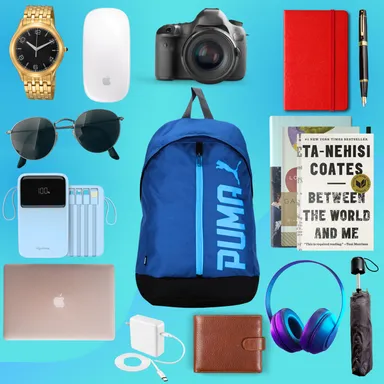 Puma Premium Blue Bag | 35L Capacity | Water-Resistant | School, College & Travel Bag for Men & Women thumbnail 2