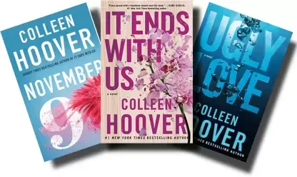 Colleen Hoover 3-Book Combo Set It Ends With Us Ugly Love November 9 Paperback Romance Fiction Books image 1