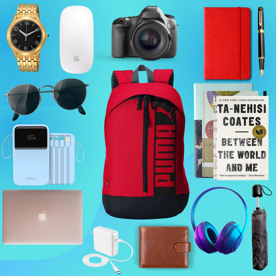 Puma Premium Red Bag 35L Capacity Water-Resistant School, College & Travel Bag for Men & Women image 3