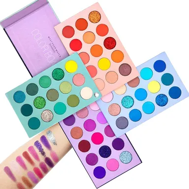 Generic Color Board 60 Shades Eyeshadow Palette | High Pigment Matte & Shimmer | 4-in-1 Professional Eye Makeup Kit thumbnail 4