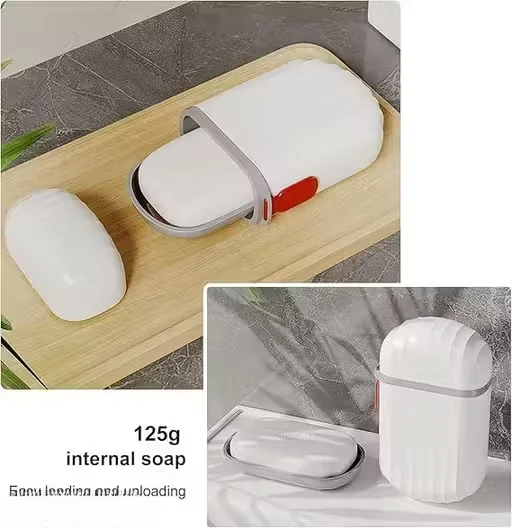 Capsule Toothbrush Holder & Portable Soap Case| 4 Pcs Travel Hygiene Kit| Leak-proof image 4