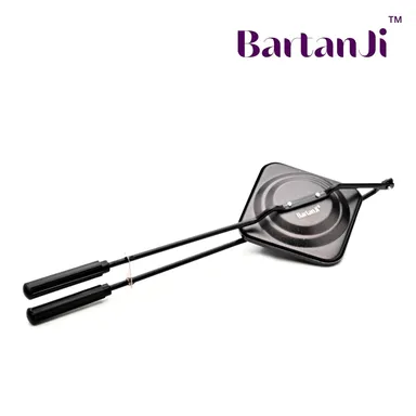 BartanJi Non-Stick Gas Sandwich Toaster | Easy Grip Grill Press thumbnail 0