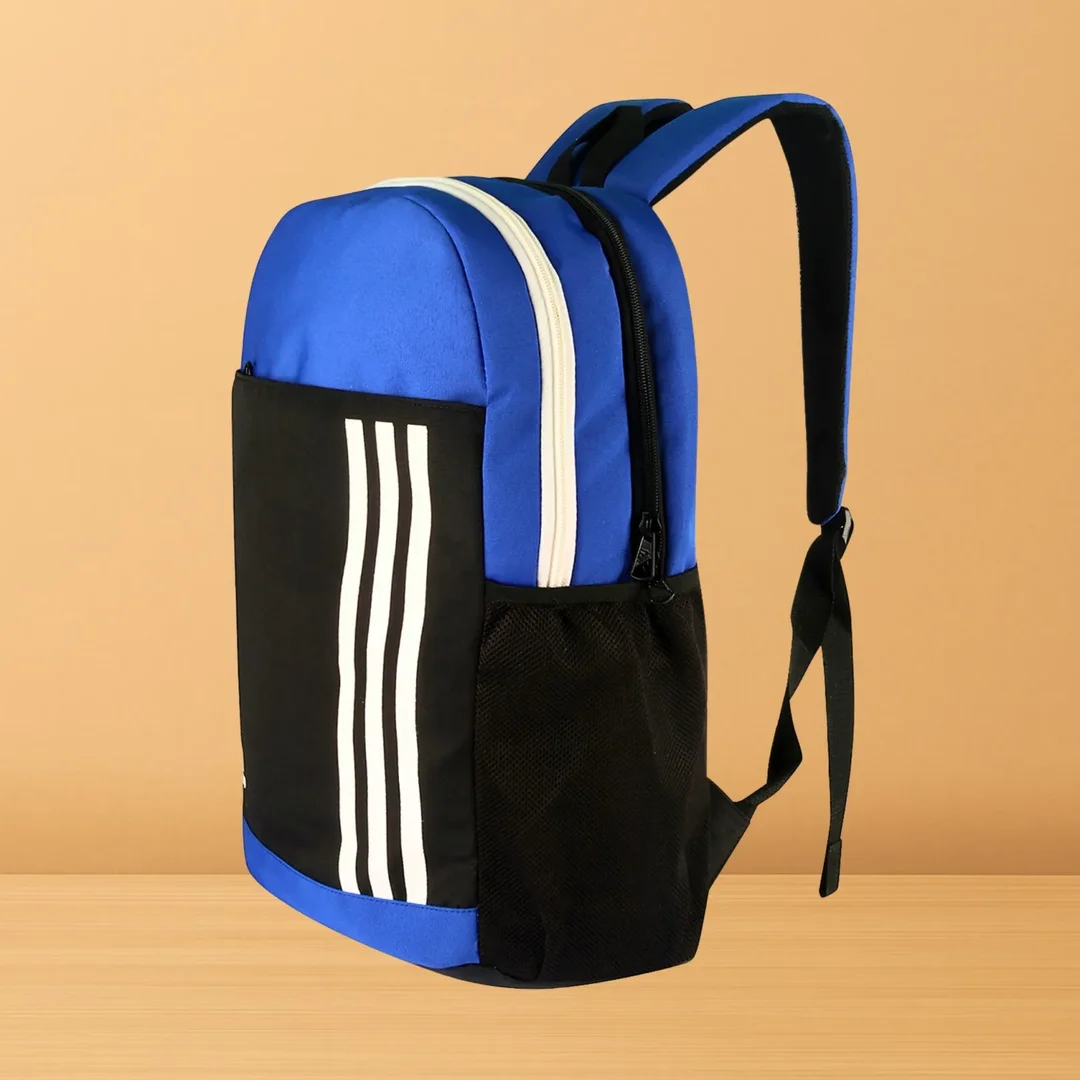 Premium Adidas-Style Blue Bag| 35L Spacious Laptop & Travel Bag | Water-Resistant | College & Office Bag for Men & Women image 1