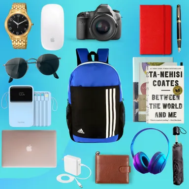 Premium Adidas-Style Blue Bag| 35L Spacious Laptop & Travel Bag | Water-Resistant | College & Office Bag for Men & Women thumbnail 2