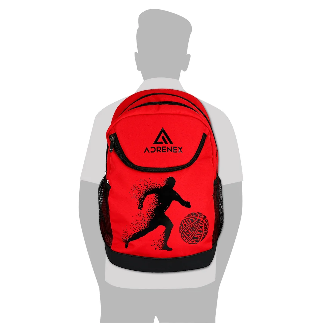 15 L Mini Travel Backpack | Trendy School, Camping| Hiking & Travelling Bag for Boys & Girls | Lightweight Polyester 15 L Daypack Red image 4