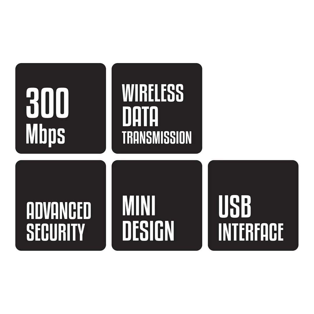 Zebronics USB300WF1 WiFi Dongle Mini Adapter, 300Mbps Wireless Data Transmission, Access Point Mode for Hotspot, Compatible with Windows, Mac, Linux image 2