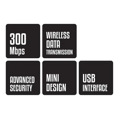 Zebronics USB300WF1 WiFi Dongle Mini Adapter, 300Mbps Wireless Data Transmission, Access Point Mode for Hotspot, Compatible with Windows, Mac, Linux thumbnail 1