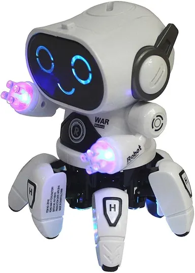 Musical Dancing Robot Car Toy for Kids – LED Flashing Lights, Sound & 2-in-1 Transforming Robot Vehicle, Battery Operated Birthday Gift for Boys & Girls thumbnail 2