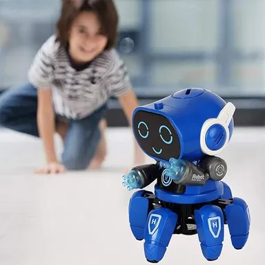 Musical Dancing Robot Car Toy for Kids – LED Flashing Lights, Sound & 2-in-1 Transforming Robot Vehicle, Battery Operated Birthday Gift for Boys & Girls thumbnail 6