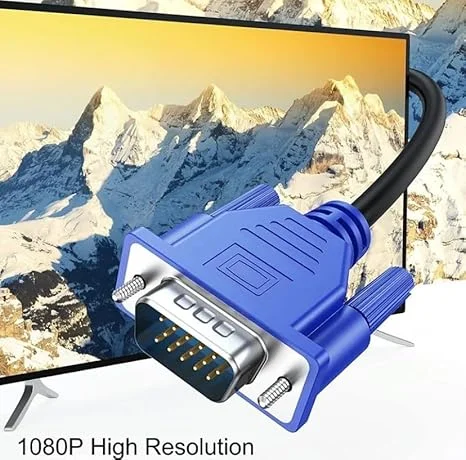VVL 1.5m High Quality vga to vga cable for computer, projector, smps  image 3