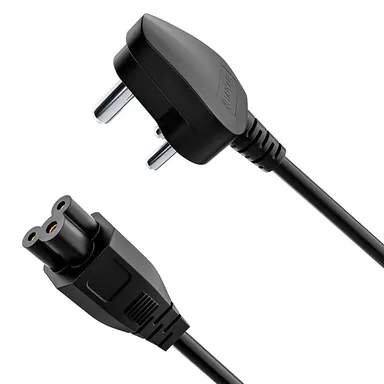VVL 1.2M High-Quality Laptop Power Cord | 3-Pin AC Power Cable for Laptop Chargers | Durable & Safe Power Supply Cord thumbnail 1
