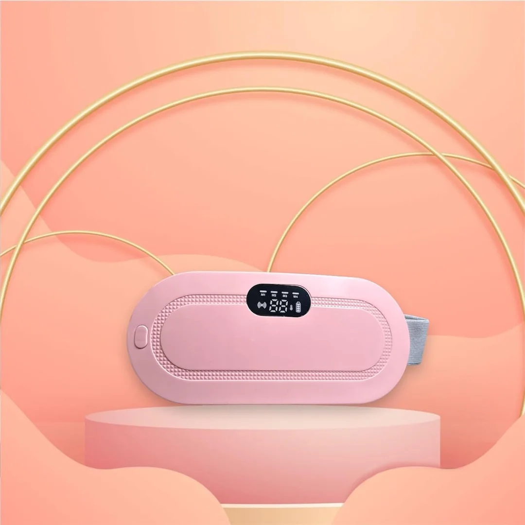 Portable Cordless Heating Pad Waist Belt Rechargeable Menstrual Heating Massage Pad for Period Pain and Lower Back Relief image 4