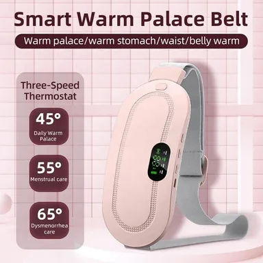 Portable Cordless Heating Pad Waist Belt Rechargeable Menstrual Heating Massage Pad for Period Pain and Lower Back Relief thumbnail 6