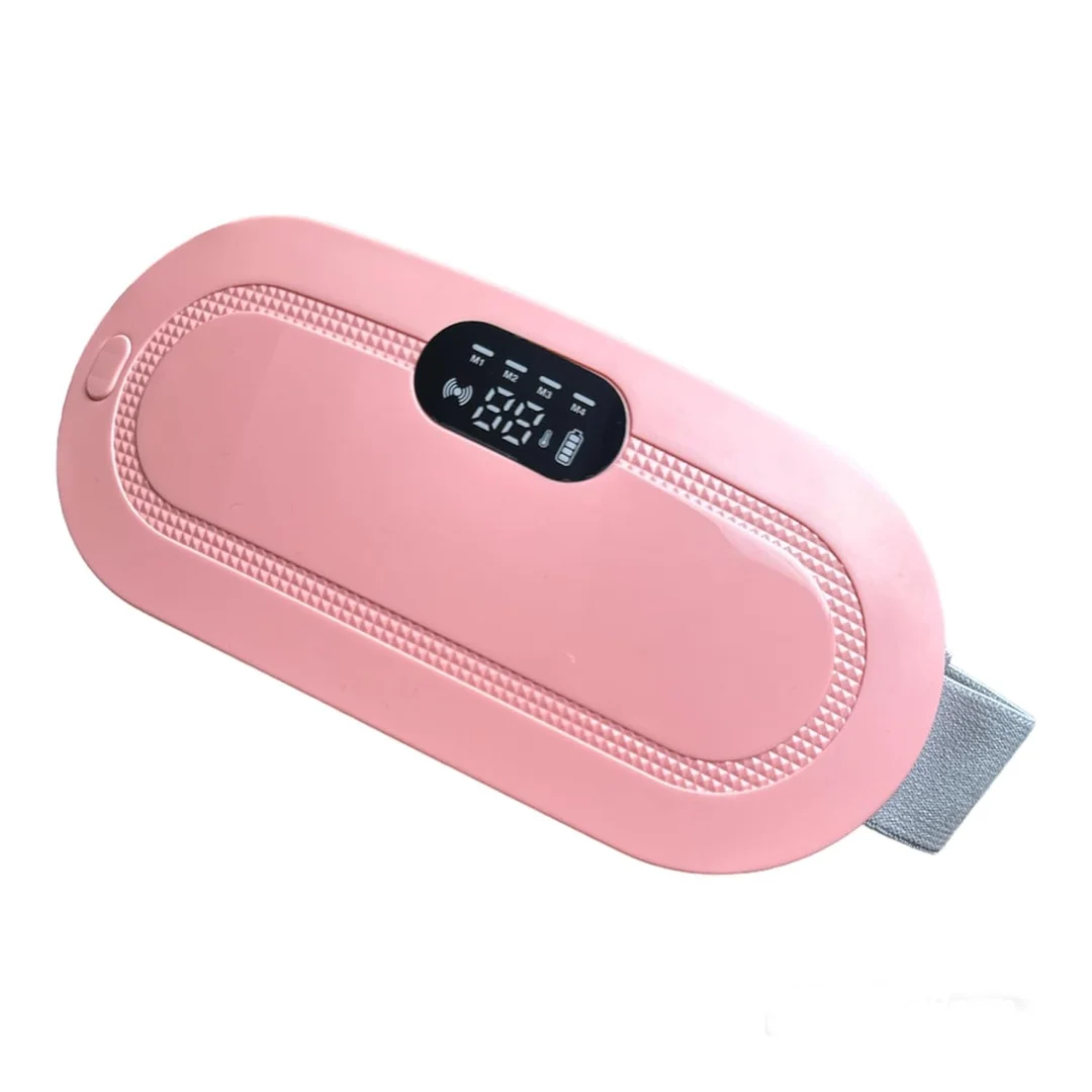 Portable Cordless Heating Pad Waist Belt Rechargeable Menstrual Heating Massage Pad for Period Pain and Lower Back Relief image 1