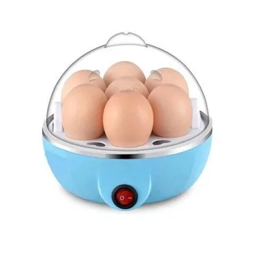 Electric Egg Boiler 7-Egg Poacher Machine 350W with Automatic Off, Multi-Function Steaming Cooking Boiling Frying Rack, Fast Kitchen Appliance (Multicolour) thumbnail 2