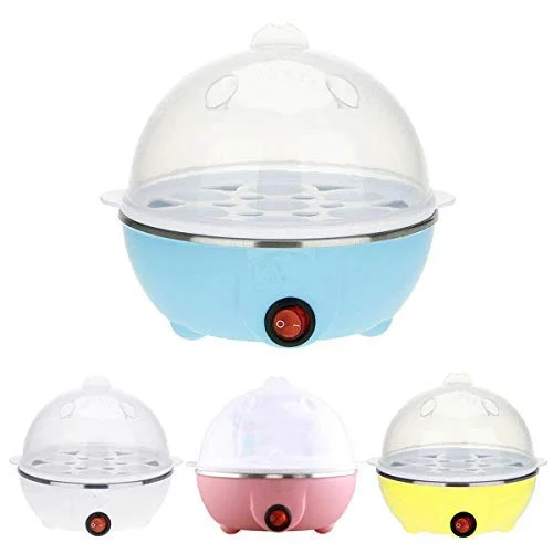 Electric Egg Boiler 7-Egg Poacher Machine 350W with Automatic Off, Multi-Function Steaming Cooking Boiling Frying Rack, Fast Kitchen Appliance (Multicolour) image 5