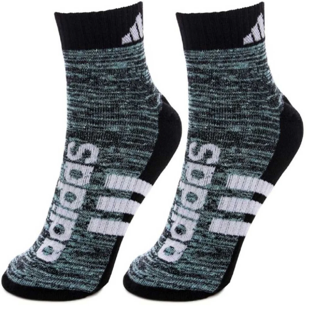 Adidas Men Ankle Length Cotton Blend Socks Pack of 3 (AD‑2959) |Blue Depth |Black |Grey Melange image 3