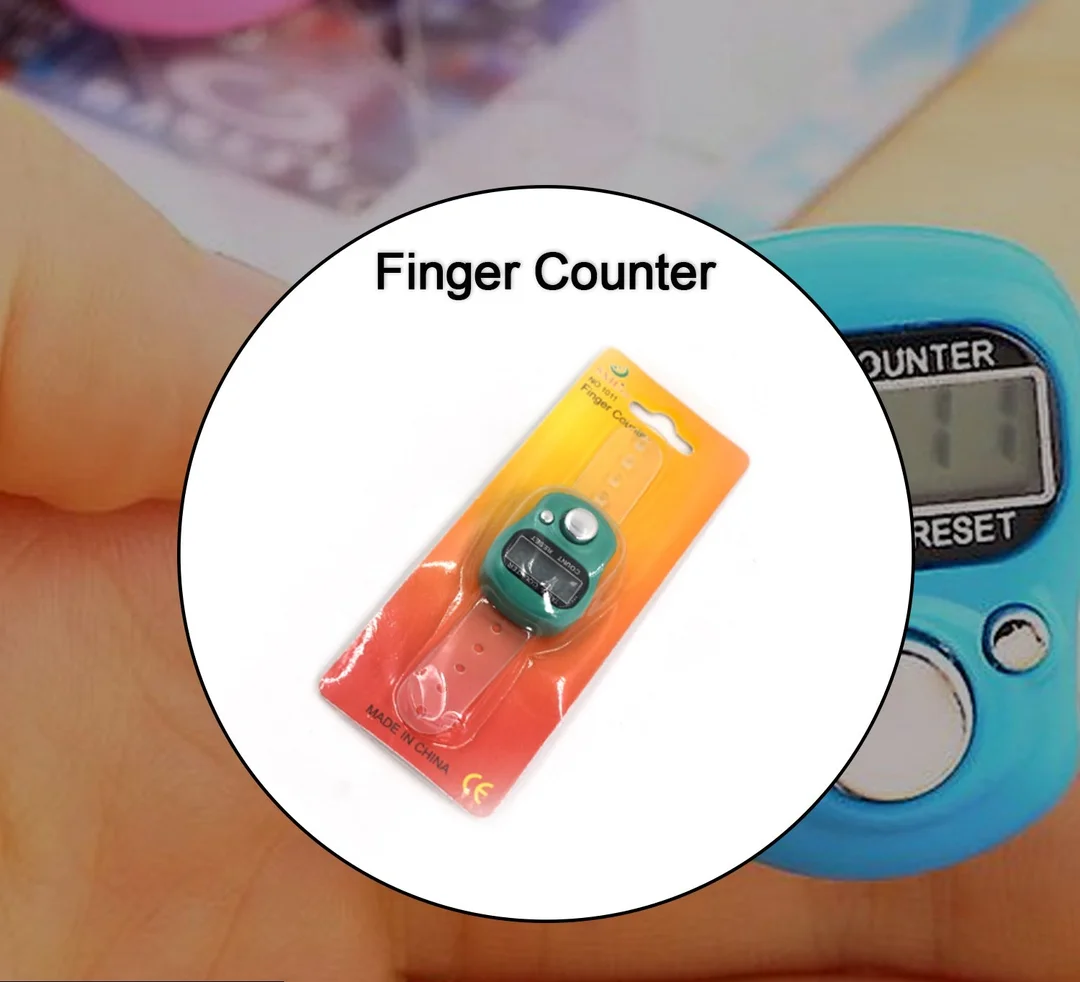Multiuse Finger Counter Portable Hand Finger Counting Machine Digital Head Electronic Tally Counter Pack Of 1 image 1