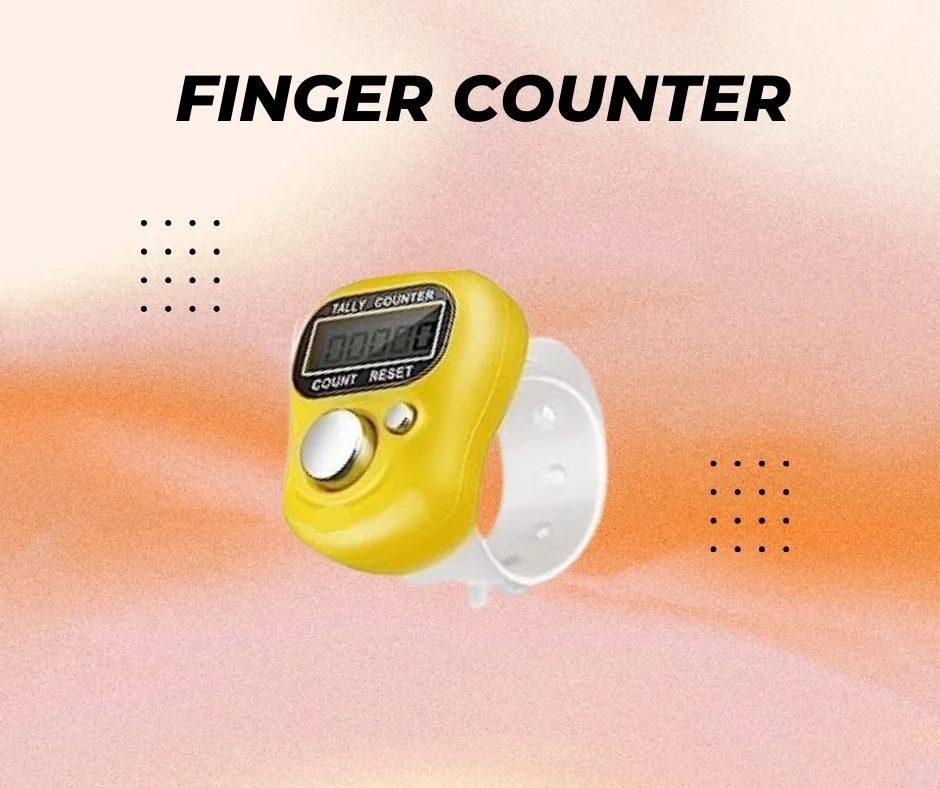 Naam Jap Counter | Mini Digital Tally Counter Finger Ring | Electronic Chanting Count Machine for Mantra Jap, Meditation, Prayer & Cricket Umpire | Digital Counting Device (Color May Vary) image 1