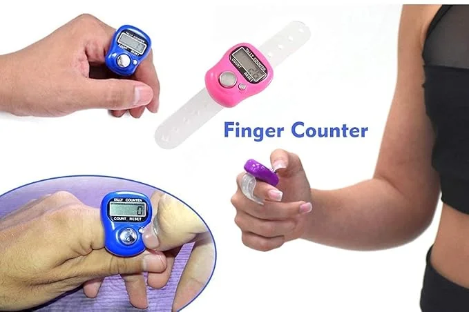 Naam Jap Counter | Mini Digital Tally Counter Finger Ring | Electronic Chanting Count Machine for Mantra Jap, Meditation, Prayer & Cricket Umpire | Digital Counting Device (Color May Vary) image 3