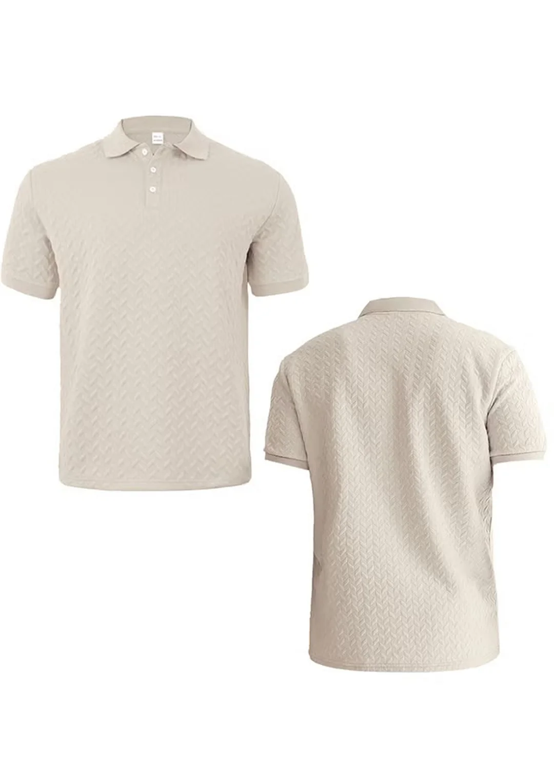 Modern Trendy Stylish Jacquard Regular Fit Men’s Polo T-Shirt | Soft Breathable Fabric | Casual Wear Collar Tee for Daily Office & Outdoor Use  image 3