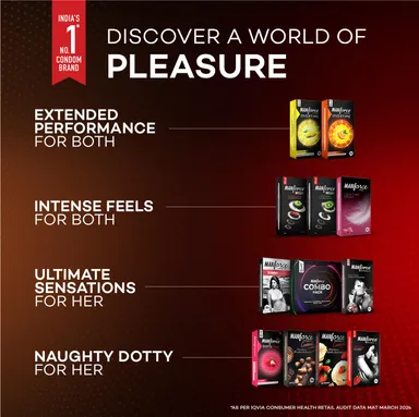 Manforce Cocktail Condoms Combo Pack (Strawberry, Vanilla, Chocolate, Hazelnut) – 10 Pieces thumbnail 3