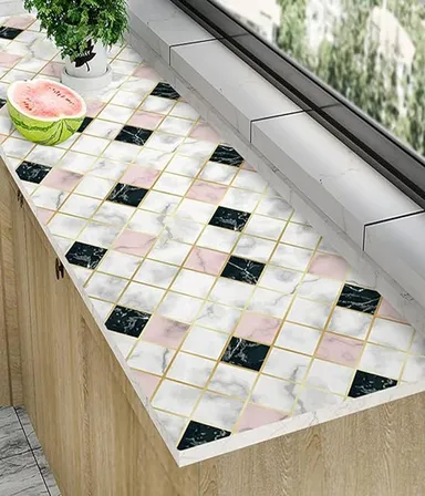 Solid Waterproof Kitchen Oil Proof Wallpaper Wall Sticker|Multicolor thumbnail 1