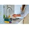 Plastic 3-in-1 Soap Pump Dispenser – Dish Soap Liquid Dispenser with Sponge Holder & Compact Sink Organizer for Kitchen Sink Countertop Bathroom image 5
