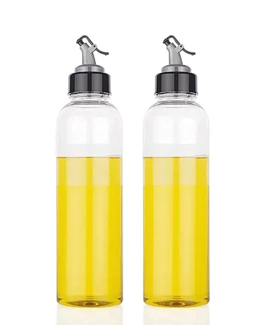 1000 ML Plastic Oil Dispenser |Transparent Leakproof Cooking Oil Pourer for Kitchen  thumbnail 3