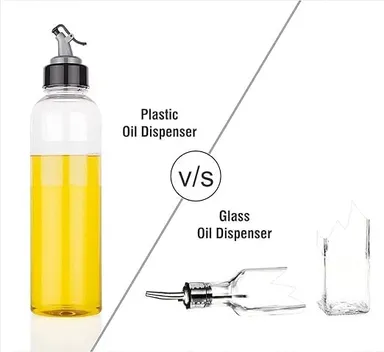 Plastic Oil Dispenser Bottle 500ml|Leakproof| Spill Proof| Multi-Functional for Kitchen| Lock Oil Nozzle Lid for Oil| Vinegar & More thumbnail 2