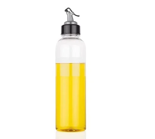 Plastic Oil Dispenser Bottle 500ml|Leakproof| Spill Proof| Multi-Functional for Kitchen| Lock Oil Nozzle Lid for Oil| Vinegar & More image 2