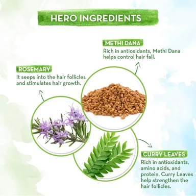Devi Herbals Hair Oil For Men & Women | Promotes Hair Growth & Reduces Hair Fall | With Rosemary, Castor, Amla, Coconut and Bhringraj Oil | Mineral Oil Free |  thumbnail 4