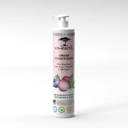 Colorbar Co‑Earth Onion Conditioner 300 ml Deep Nourishing Hair Strengthening Conditioner with Red Onion Seed Oil| Argan Oil & Bhringraj for Hair Growth & Shine image 1