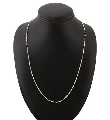 H2 Fashion Collection Gold Plated Slim Figaro Chain for Women & Men | Lightweight Stylish Necklace with Shiny Finish | Elegant Unisex Chain for Parties |Office & Traditional Outfits  thumbnail 1