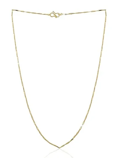 H2 Fashion Collection Gold Plated Slim Figaro Chain for Women & Men | Lightweight Stylish Necklace with Shiny Finish | Elegant Unisex Chain for Parties |Office & Traditional Outfits  thumbnail 2