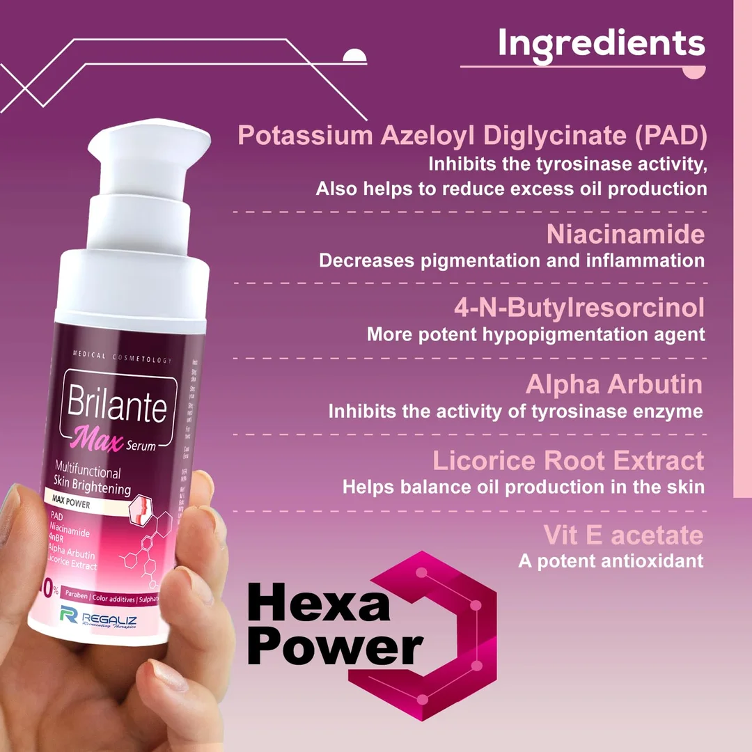 Regaliz Brilante Max Serum 30 ml – Alpha Arbutin & Licorice Brightening Face Serum for Dark Spots, Uneven Tone & Radiant Glow image 4