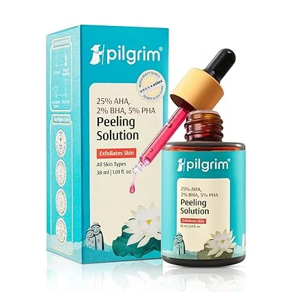 Pilgrim 25% AHA BHA PHA Peeling Solution 30ml for Face & Body image 1
