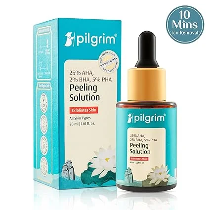 Pilgrim 25% AHA BHA PHA Peeling Solution 30ml for Face & Body image 3
