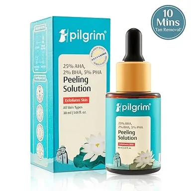 Pilgrim 25% AHA BHA PHA Peeling Solution 30ml for Face & Body thumbnail 2