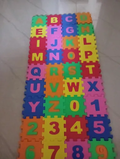 Flymaster 36 Piece Kids Alphabet & Number EVA Foam Puzzle Floor Mat |Soft Non‑Toxic Interlocking Play Mat for Toddlers & Preschoolers (A–Z + 0–9), Safe Home Play Area for 2+ Years thumbnail 3