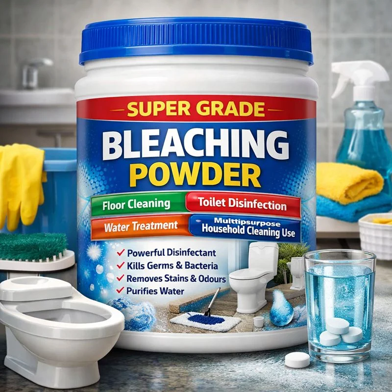 Super Grade Bleaching Powder Floor Cleaning Toilet Disinfection Water Treatment and Multipurpose Household Cleaning Use image 1